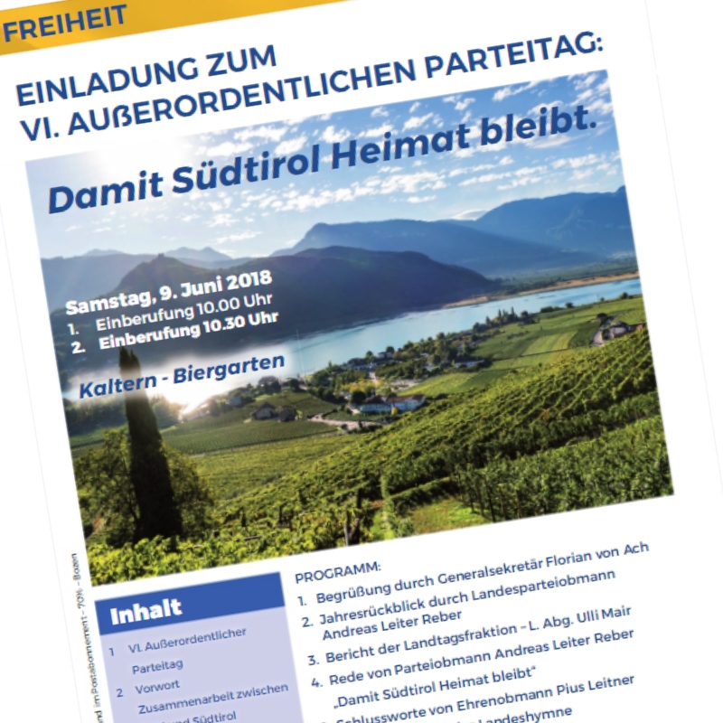 Die Freiheit, Ausgabe Nr. 2 – 2018